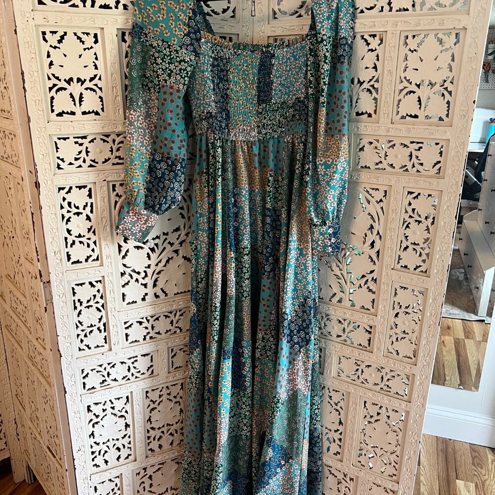 Aakaa Patchwork Maxi Dress - Picture 4 of 4